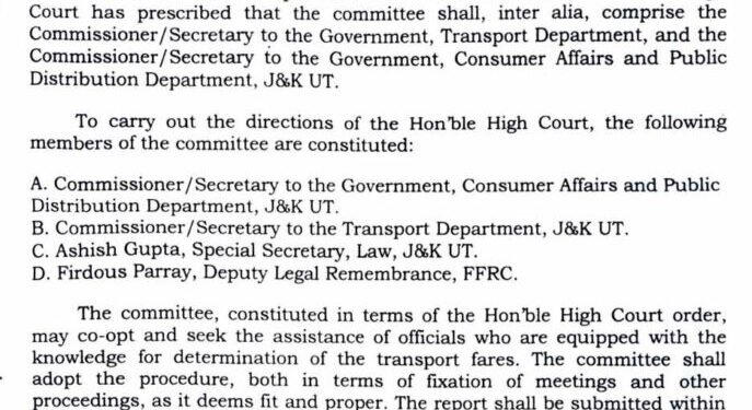 Committee Formed To Fix Transport Fee For Private Schools In J&K