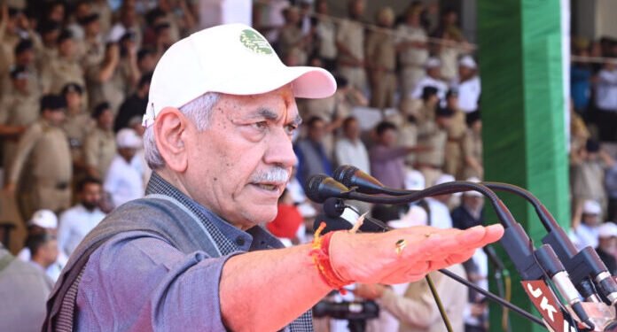 LG Manoj Sinha Leads Massive Padyatra, Launches ‘Whole-of-Government’ Drive Against Drug Menace