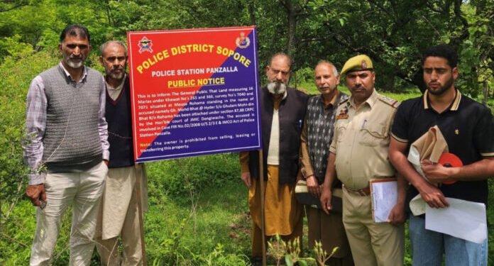 Sopore Police Attach Property Of Hizbul Mujahideen Linked Proclaimed Offender In Baramulla