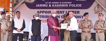 LG Manoj Sinha Hands Over Appointment Letters To Over 3200 Newly Recruited J&K Police Constables