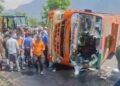 Conductor Killed, 19 Injured After Passenger Bus Overturns In Ramban