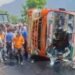 Conductor Killed, 19 Injured After Passenger Bus Overturns In Ramban
