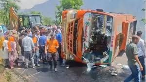 Conductor Killed, 19 Injured After Passenger Bus Overturns In Ramban