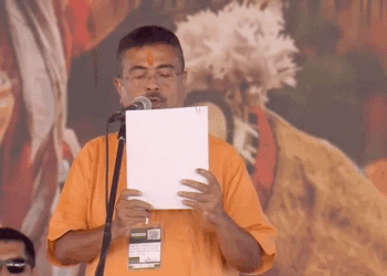 Historic Saffron Surge: Suvendu Adhikari Takes Oath as Bengal’s First BJP Chief Minister