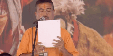 Historic Saffron Surge: Suvendu Adhikari Takes Oath as Bengal’s First BJP Chief Minister