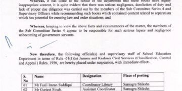 J&K Cracks Down on Controversial School Books: 8 Education Officials Suspended, Inquiry Ordered, Authors & Publishers Blacklisted