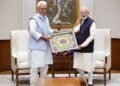 LG Manoj Sinha Meets PM Modi in New Delhi, Briefs Him on J&K Situation