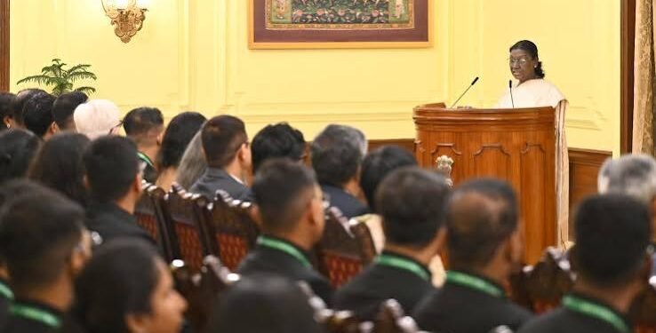 President Murmu Urges IIS Officers to Listen, Respond and Communicate with Citizens