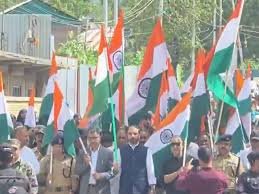 PULWAMA TURNS TRICOLOUR: MASSIVE TIRANGA RALLY HELD AHEAD OF I-DAY