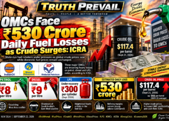 OMCs Face ₹530 Crore Daily Fuel Losses as Crude Surges: ICRA