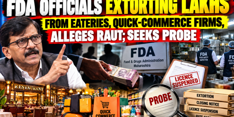 FDA Officials Face Extortion Allegations: Raut Seeks Independent Probe Into Licence Suspensions
