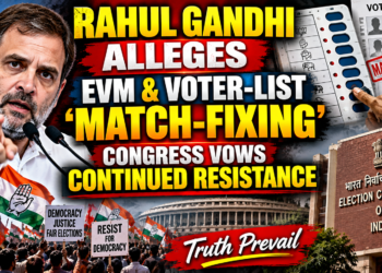 Rahul Gandhi Alleges “Match-Fixing” in EVMs, Voter Lists; Congress Vows Continued Resistance
