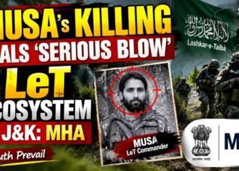 Musa’s Killing Deals ‘Serious Blow’ To LeT Ecosystem In J&K: MHA