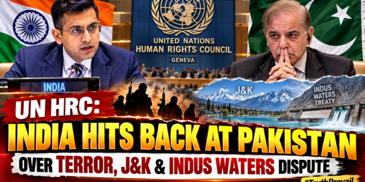 UN HRC: India Hits Back at Pakistan Over Terror, J&K & Indus Waters Dispute