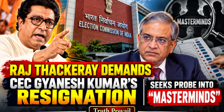 Raj Thackeray Demands CEC Gyanesh Kumar’s Resignation, Calls for Probe Into “Masterminds”