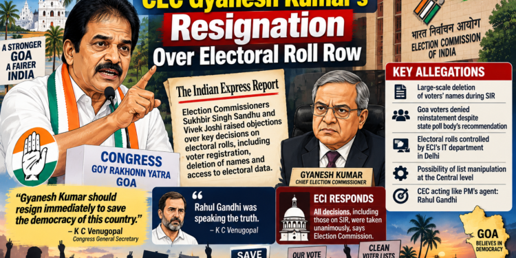 Venugopal Demands CEC Gyanesh Kumar’s Resignation Over Electoral Roll Row