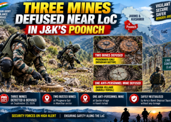 Three Mines Defused Near LoC in Poonch
