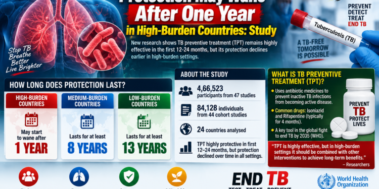 TB Preventive Treatment Protection May Wane After One Year in High-Burden Countries: Study