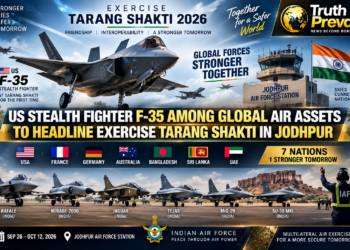 ✈️ F-35 STEALTH FIGHTER TO HEADLINE TARANG SHAKTI 2026; 7 NATIONS JOIN MEGA AIR EXERCISE IN JODHPUR