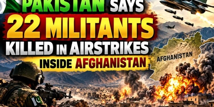 Pakistan Says 22 Militants Killed in Airstrikes Inside Afghanistan