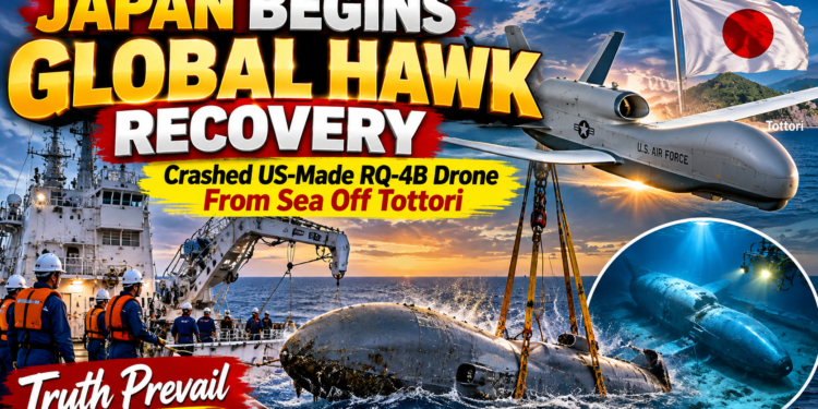 Japan Begins Recovery of Crashed US-Made Global Hawk Drone