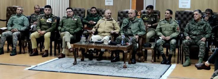 DGP NALIN PRABHAT & GOC XV CORPS REVIEW SECURITY OPERATIONS IN SOUTH KASHMIR