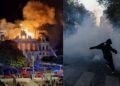 FRANCE PROTESTS TURN VIOLENT: 855 ARRESTED, SHOPS LOOTED, PUBLIC BUILDINGS SET ABLAZE