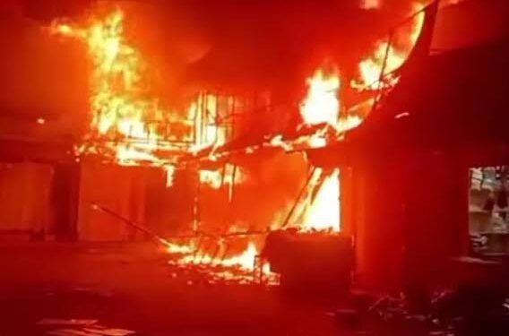 Massive Fire Ravages 35 Shops Near Jammu Railway Station — Crores Lost, Traders Face Devastating Setback!
