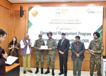 45 ARMED FORCES PERSONNEL COMPLETE OPERATIONAL MANAGEMENT PROGRAMME AT IIM JAMMU