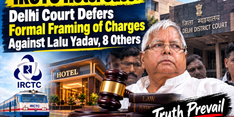 IRCTC Hotel Case: Delhi Court Defers Formal Framing of Charges Against Lalu Yadav, 8 Others