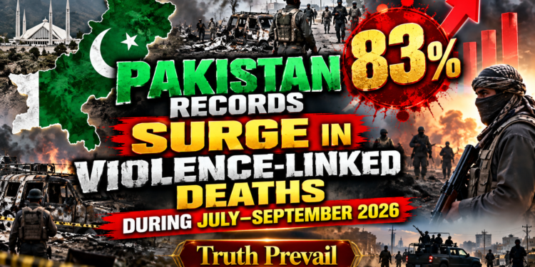 Pakistan Records 83% Surge in Violence-Linked Deaths During July–September 2026